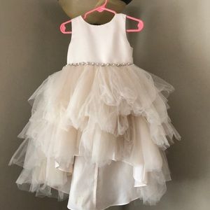 white flower girl dress 18 months